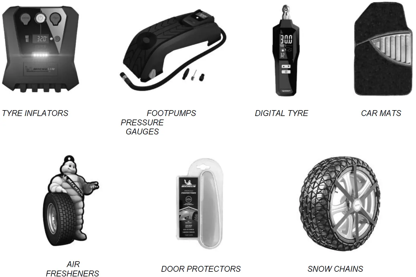 OTHER MICHELIN PRODUCTS AVAILABLE