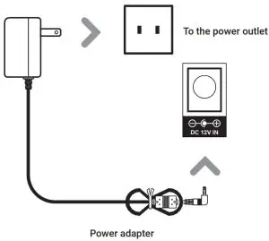 FIG 11 CONNECTING TO THE POWER OUTLET