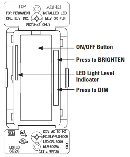 EATON WFSW15 Wi Fi Smart Switch- Smart Universal Dimmer