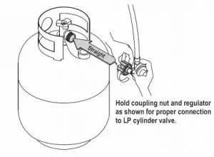 Connecting Regulator to the LP Cylinder