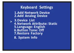BZBGEAR BG Commander PTZ Camera Controller - Add analog device 3