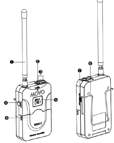 MOVE WMX-7 System VHF Wireless Microphone System fig 1