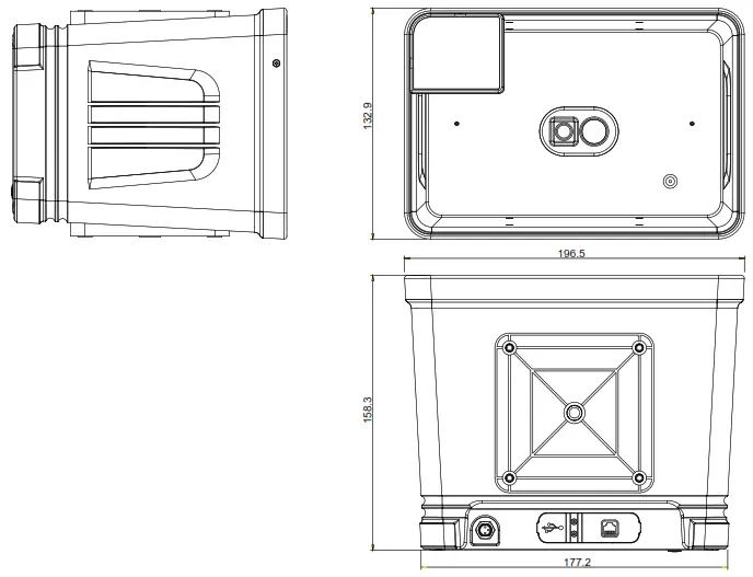 AMobile E Guardian S409 Mask and Fever Screening Solution - Dimension
