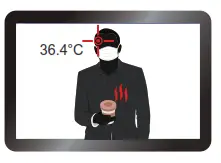 AMobile E Guardian S409 Mask and Fever Screening Solution - Human Recognition