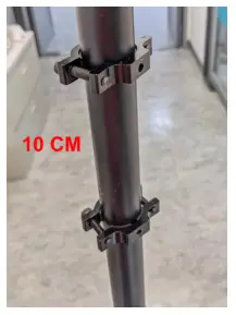 AMobile E Guardian S409 Mask and Fever Screening Solution - pipe clamp