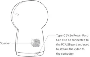 Aqara Camera 2K Security Indoor Camera Hub G3 - Rear view of the product