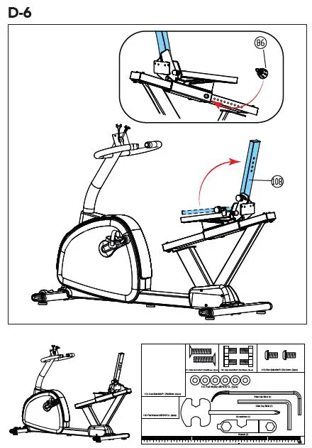 TUNTURI E60-R Recumbent Exercise Bike Instruction Fig10