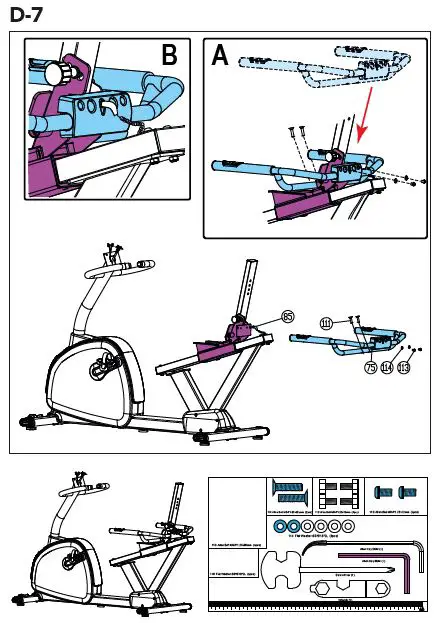 TUNTURI E60-R Recumbent Exercise Bike Instruction Fig11