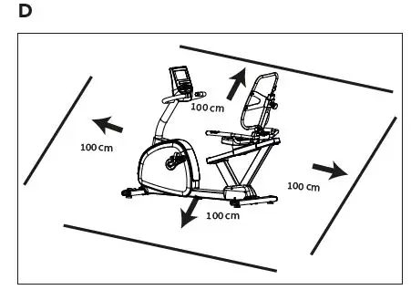 TUNTURI E60-R Recumbent Exercise Bike Instruction Fig4