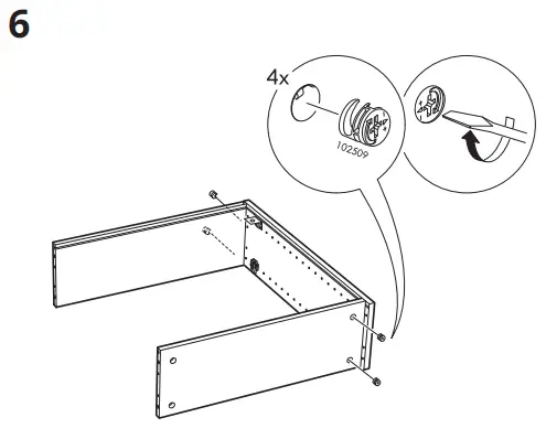 IKEA 202 051 71 LILLÅNGEN Mirror Cabinet - assembly 6