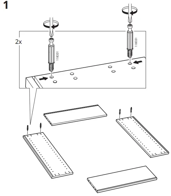 IKEA 202 051 71 LILLÅNGEN Mirror Cabinet - parts 1