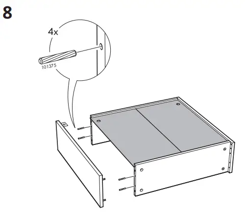 IKEA 202 051 71 LILLÅNGEN Mirror Cabinet - parts 8