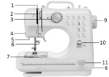 HEMA 80.06.0018 DC 6V 1200mA Sewing Machine Fig1
