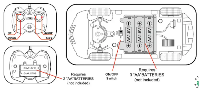 Huang Qi Toys HQMT1021 RC Car Batteries