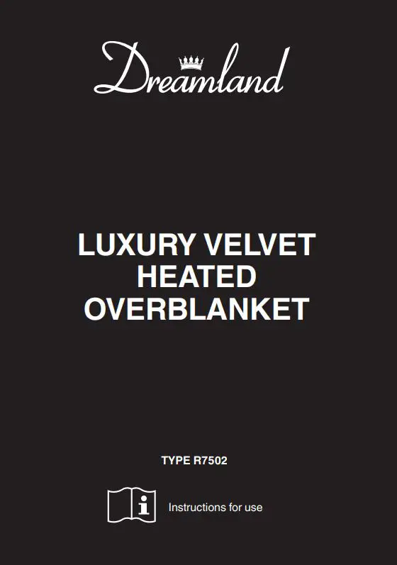 Dreamland Luxury Velvet Heated Over Blanket