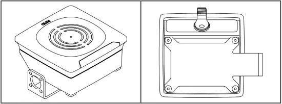 Installation with angle bracket E80335