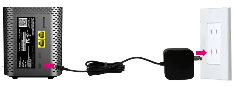 T-Mobile KVD21 5G Home Internet Gateway User Guide - Connecting Power to the T-Mobile 5G Gateway