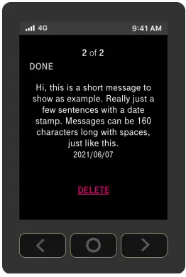 T-Mobile KVD21 5G Home Internet Gateway User Guide - Select DELETE to delete a message