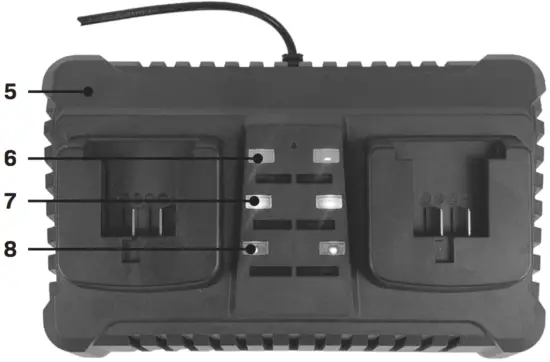 VONROC CD820AA Dual Quick Charger A