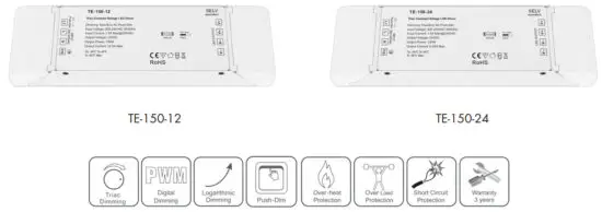SuperLightingLED TE 150 12 Triac Constant Voltage LED