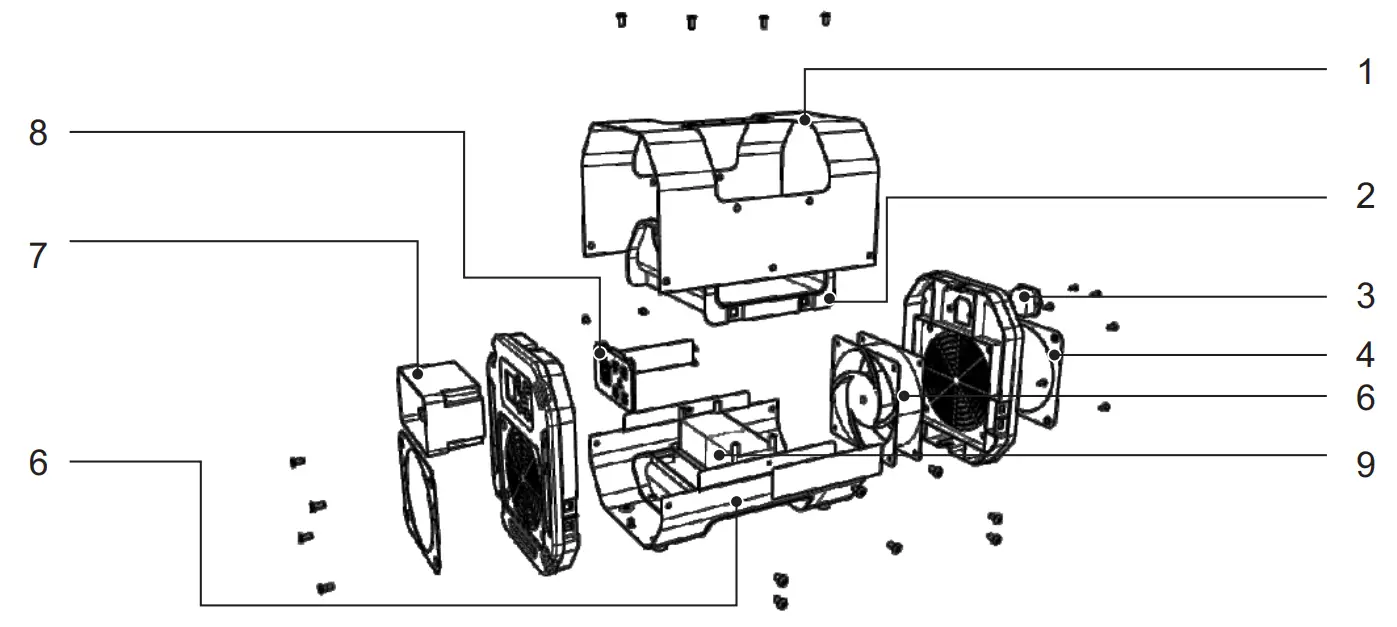 baseaire UVC2 Pro Ozone Generator - Structure