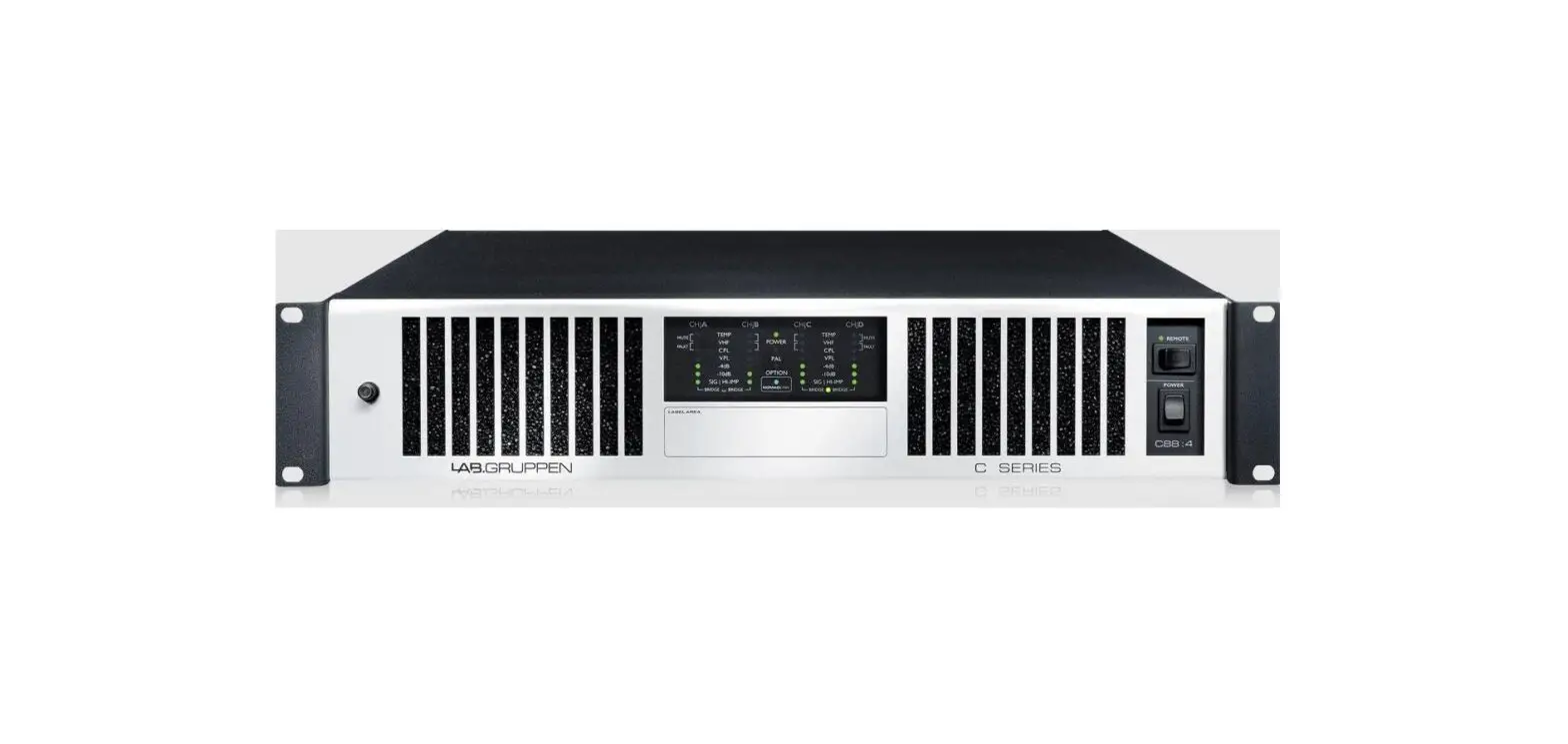 Lab Gruppen C Series C 88:4 8800w 4-channel Amplifier User Guide