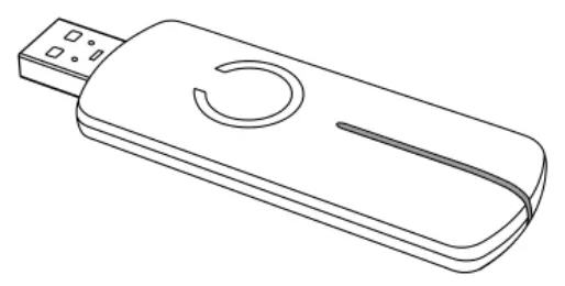 AEOTEC ZW090PLUS C Z Stick Gen5 USB Stick and Antenna