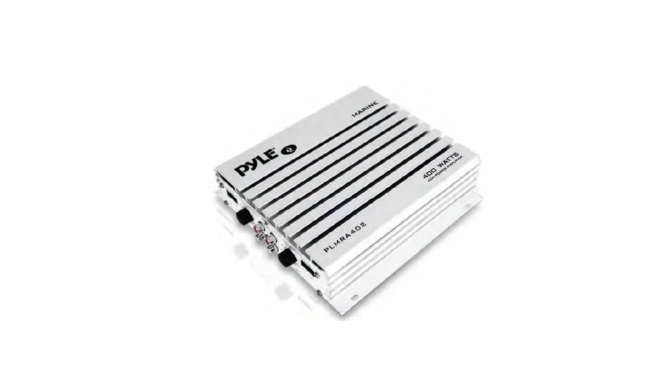 Pyle Plmra400 Elite Series Waterproof Amplifier User Guide Pyle Plmra400 Elite Series Waterproof Amplifier User Guide