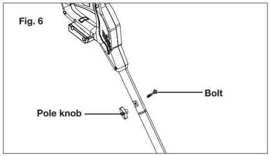 SNOW JOE 24V SS13 Cordless Snow Shovel - Connecting the Poles 2