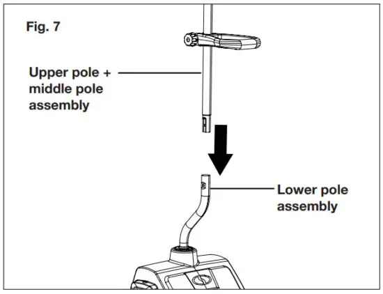 SNOW JOE 24V SS13 Cordless Snow Shovel - Connecting the Poles 3