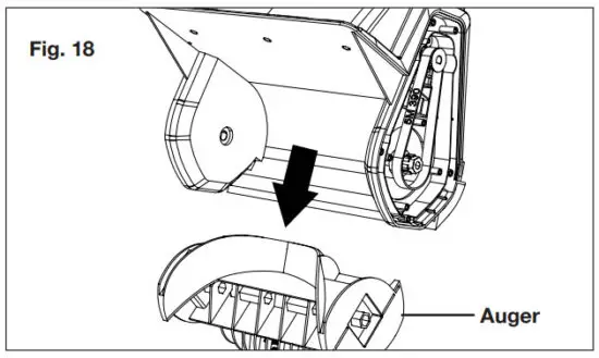 SNOW JOE 24V SS13 Cordless Snow Shovel - Replacing the Auger 11