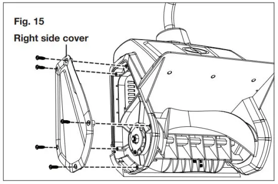 SNOW JOE 24V SS13 Cordless Snow Shovel - Replacing the Auger 4