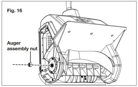 SNOW JOE 24V SS13 Cordless Snow Shovel - Replacing the Auger 5