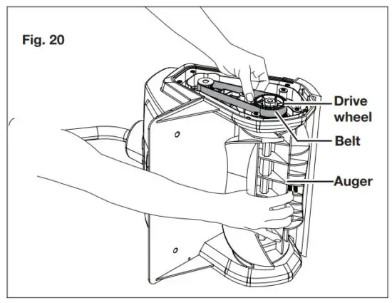 SNOW JOE 24V SS13 Cordless Snow Shovel - Replacing the Belt