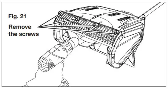 SNOW JOE 24V SS13 Cordless Snow Shovel - Replacing the Scraper Bar