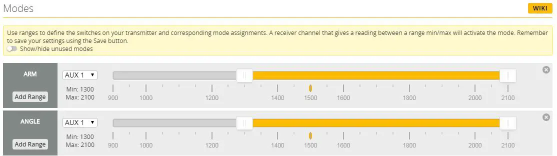 HGLRC Zeus 10 AIO Flight Controller - Select flight modestartupmode
