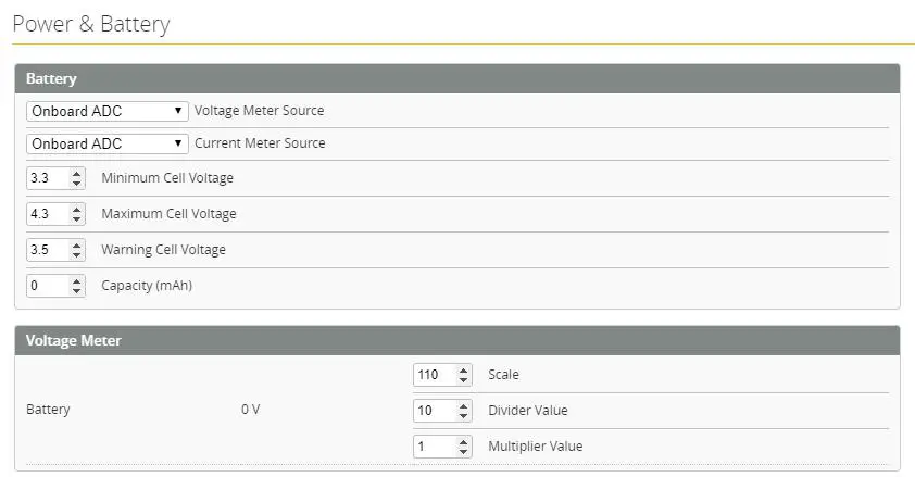 HGLRC Zeus 10 AIO Flight Controller - Voltage andcurrent