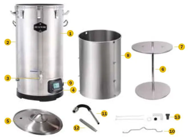 BREW MONK 057.700.70 All-in-One Brewing System-1