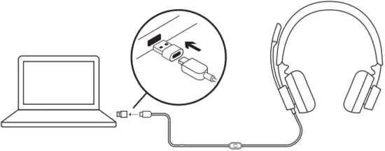 logitech 981 000876 Zone Wired On Ear Headset - FIG 5