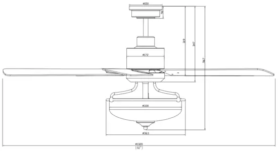 Parrot Uncle F6286 Ceiling Fan - CARACTERISTICAS