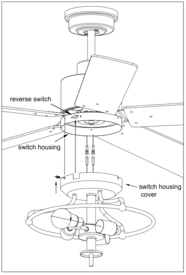 Parrot Uncle F6286 Ceiling Fan - lamp