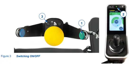 VERMEIREN SE04 Electric Wheelchair - Switching