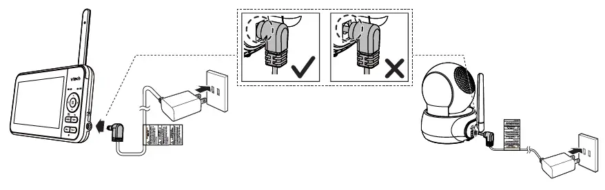 Connect the babConnect the baby monitory monitor