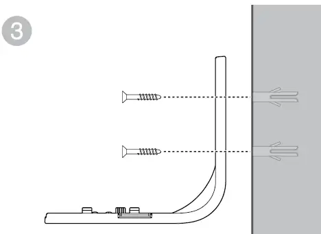 Mount the baby unit on dry wall (optional) 03