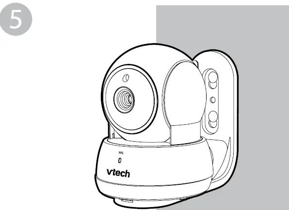 Mount the baby unit on dry wall (optional) 05