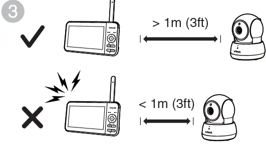 Positioning the baby monitor 03