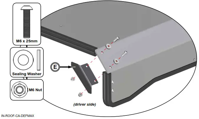 SUPERATV Can-Am Defender MAX Roof - Soak Bulb Seal in hot water before cutting or installing to increase-- InstallRight