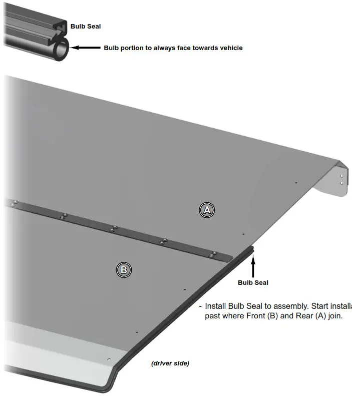 SUPERATV Can-Am Defender MAX Roof - Soak Bulb Seal in hot water before cutting or installing to increase flexibility