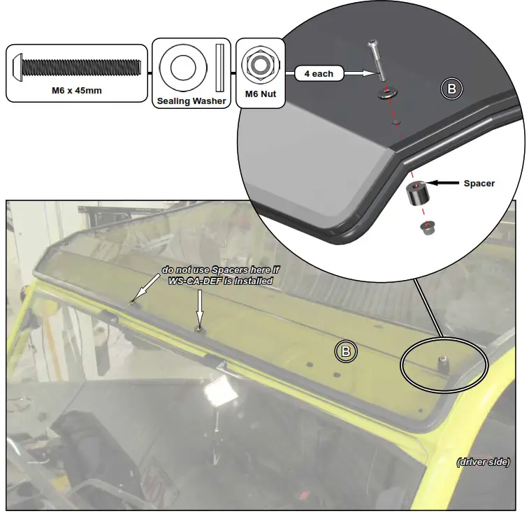 SUPERATV Can-Am Defender MAX Roof --- lace