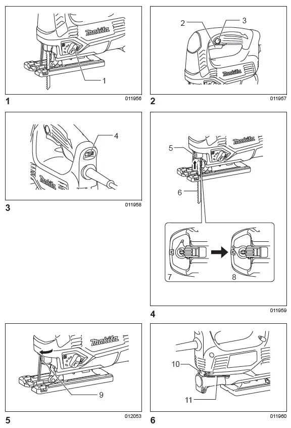 makita JV0600 Lightweight Top Handle Jig Saw FIG 1